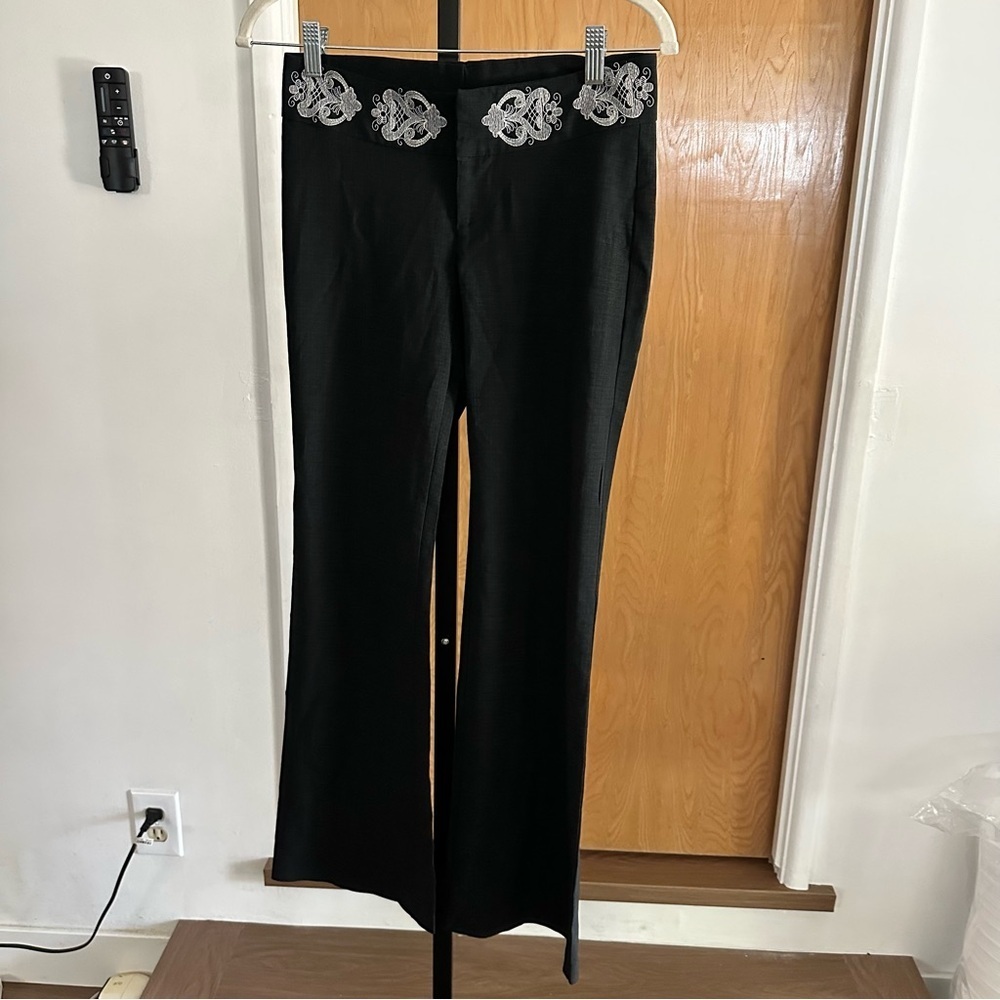 Vintage Miss Me women grey wide leg Slacks size small